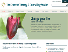 Tablet Screenshot of centreoftherapy.org